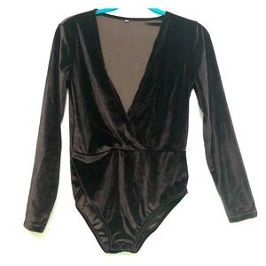 Velvet Longsleeve Bodysuit